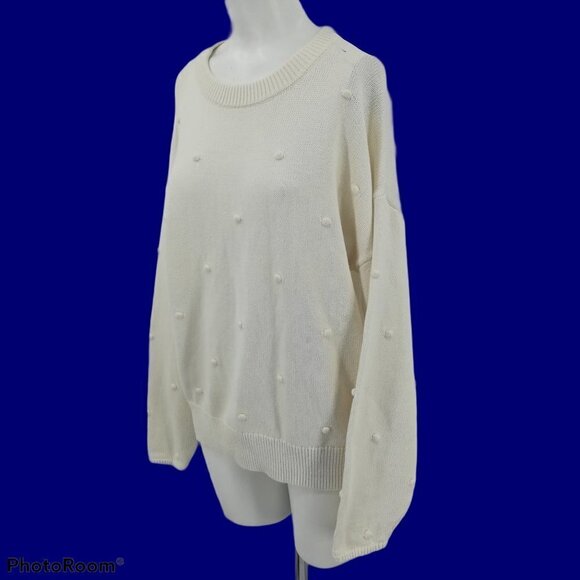NWT Gap Cream Sweater Size L - Picture 1 of 15